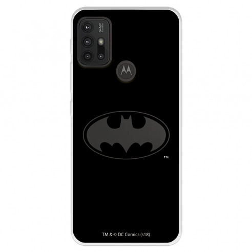 Funda para Motorola Moto G30 Oficial de DC Comics Batman Logo Transparente - DC Comics