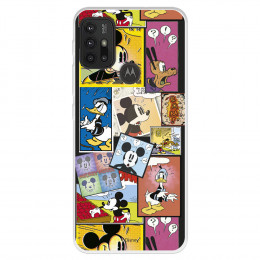 Funda para Motorola Moto G30 Oficial de Disney Mickey Comic - Clásicos Disney