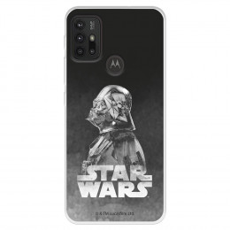 Funda para Motorola Moto G30 Oficial de Star Wars Darth Vader Fondo negro - Star Wars