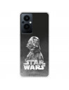Funda para Oppo Reno8 Lite 5G Oficial de Star Wars Darth Vader Fondo negro - Star Wars