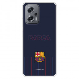 Funda para Xiaomi Poco X4 GT del FC Barcelona Barsa Fondo Azul  - Licencia Oficial FC Barcelona