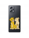 Funda para Xiaomi Poco X4 GT Oficial de Disney Simba y Nala Silueta - El Rey León