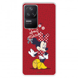 Funda para Xiaomi Poco F4 5G Oficial de Disney Minnie Mad About - Clásicos Disney