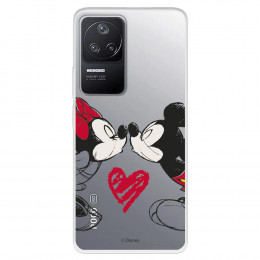 Funda para Xiaomi Poco F4 5G Oficial de Disney Mickey y Minnie Beso - Clásicos Disney