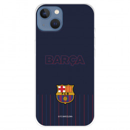 Funda para IPhone 14 Max del FC Barcelona Barsa Fondo Azul  - Licencia Oficial FC Barcelona