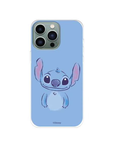 Coque pour iPhone 14 Pro Max Officielle de Disney Stitch Bleu - Lilo &  Stitch