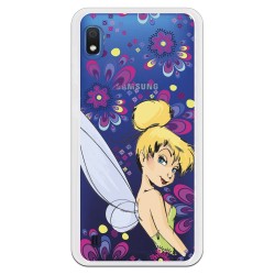 Funda Oficial Disney Campanilla Flores Transparente para Samsung Galaxy A10 - Peter Pan