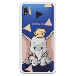 Funda Oficial Disney Dumbo silueta transparente para Samsung Galaxy A10