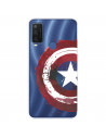 Funda para Alcatel 1 L Pro Oficial de Marvel Capitán América Escudo Transparente - Marvel