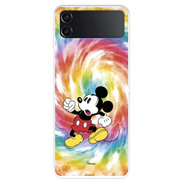 Funda para Samsung Galaxy Z Flip4 Oficial de Disney Mickey Mickey Tye Die - Clásicos Disney