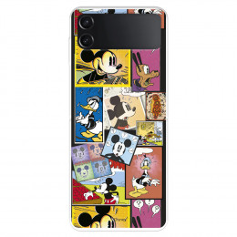 Funda para Samsung Galaxy Z Flip4 Oficial de Disney Mickey Comic - Clásicos Disney