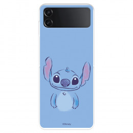 Funda para Samsung Galaxy Z Flip4 Oficial de Disney Stitch Azul - Lilo & Stitch