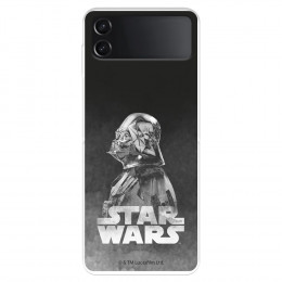 Funda para Samsung Galaxy Z Flip4 Oficial de Star Wars Darth Vader Fondo negro - Star Wars
