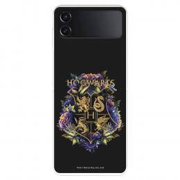 Funda para Samsung Galaxy Z Flip4 Oficial de Harry Potter Hogwarts Floral - Harry Potter