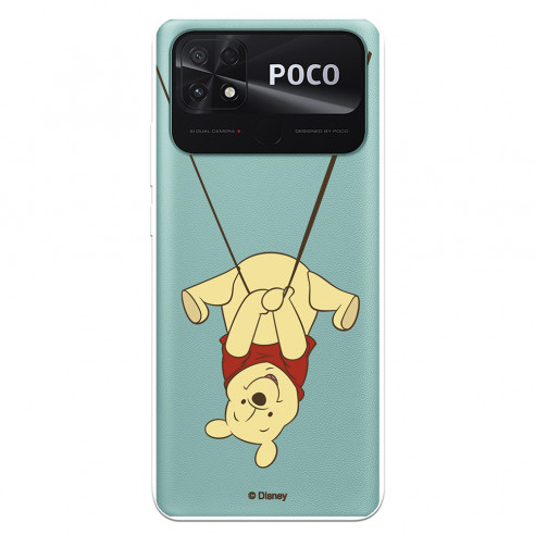 Coque pour Xiaomi Poco C40 Officielle de Disney Winnie Balançoire - Winnie The Pooh