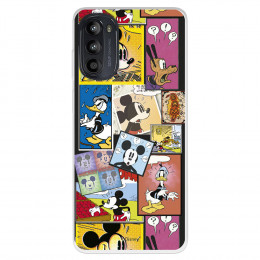 Funda para Motorola Moto G52 Oficial de Disney Mickey Comic - Clásicos Disney