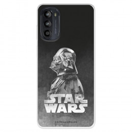 Funda para Motorola Moto G52 Oficial de Star Wars Darth Vader Fondo negro - Star Wars