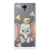 Funda Oficial Disney Dumbo silueta transparente para Huawei Y7