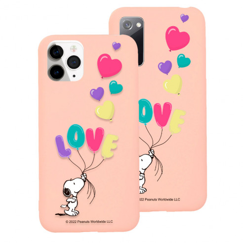 Coque Ultra Soft Rose Officielle Snoopy - Love