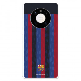 Funda para Huawei Mate 40 Pro del FC Barcelona Fondo Rayas Verticales  - Licencia Oficial FC Barcelona