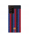 Funda para Samsung Galaxy Note20 Ultra del FC Barcelona Fondo Rayas Verticales  - Licencia Oficial FC Barcelona
