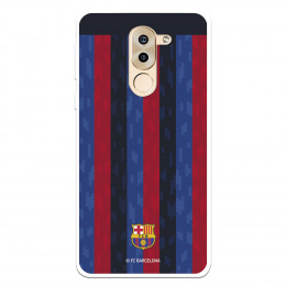 Funda para Huawei Mate 9 Lite del FC Barcelona Fondo Rayas Verticales  - Licencia Oficial FC Barcelona