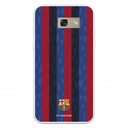 Funda para Samsung Galaxy A3 del FC Barcelona Fondo Rayas Verticales  - Licencia Oficial FC Barcelona