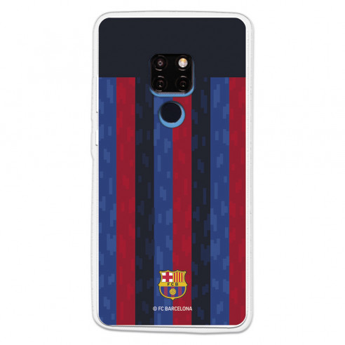 Funda para Huawei Mate 20 del FC Barcelona Fondo Rayas Verticales  - Licencia Oficial FC Barcelona