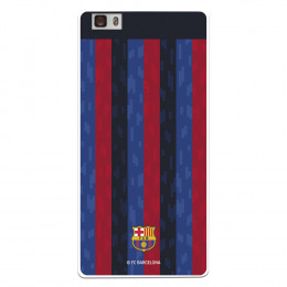 Funda para Huawei P8 Lite del FC Barcelona Fondo Rayas Verticales  - Licencia Oficial FC Barcelona