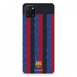 Funda para Samsung Galaxy A81 del FC Barcelona Fondo Rayas Verticales  - Licencia Oficial FC Barcelona