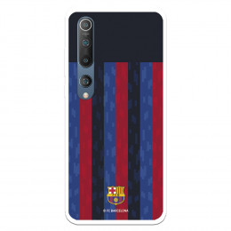 Funda para Xiaomi Mi 10 del FC Barcelona Fondo Rayas Verticales  - Licencia Oficial FC Barcelona