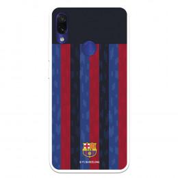 Funda para Xiaomi Redmi Note 7 del FC Barcelona Fondo Rayas Verticales  - Licencia Oficial FC Barcelona