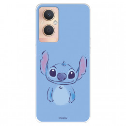 Funda para Oppo A96 5G Oficial de Disney Stitch Azul - Lilo & Stitch