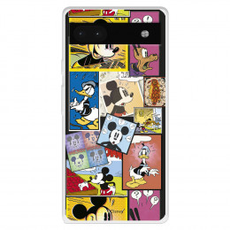 Funda para Google Pixel 6A Oficial de Disney Mickey Comic - Clásicos Disney