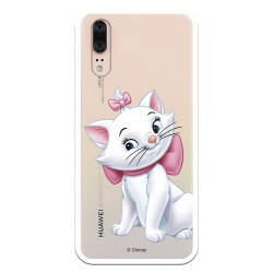 Funda Oficial Disney Marie Silueta transparente para Huawei P20 - Los Aristogatos