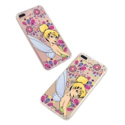 Funda Oficial Disney Campanilla Flores Transparente para Huawei P20 - Peter Pan