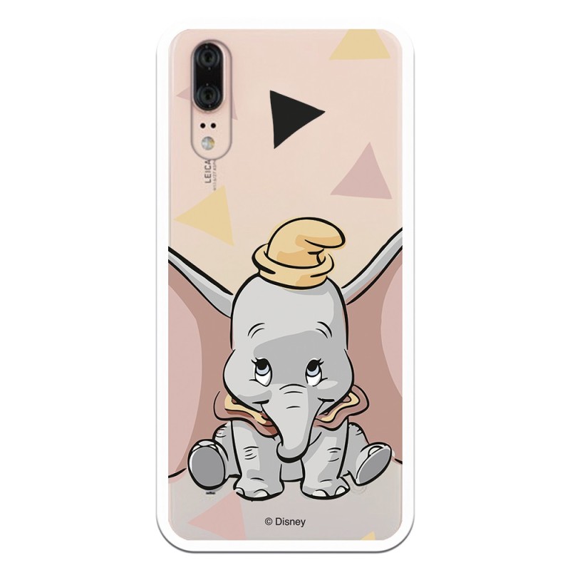 Funda Oficial Disney Dumbo silueta transparente para Huawei P20