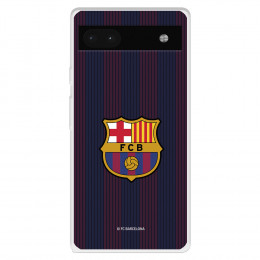 Funda para Google Pixel 6A del FC Barcelona Rayas Blaugrana  - Licencia Oficial FC Barcelona