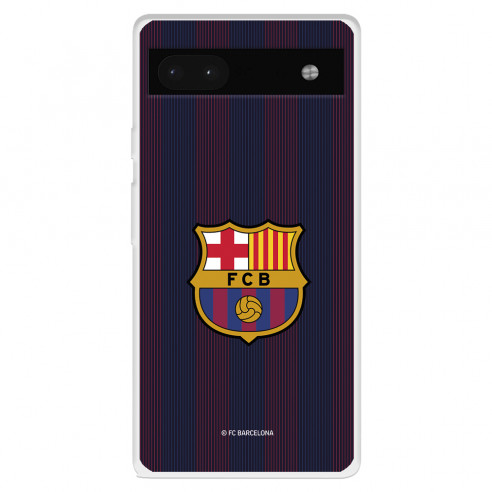 Funda para Google Pixel 6A del FC Barcelona Rayas Blaugrana  - Licencia Oficial FC Barcelona
