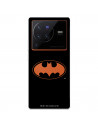 Funda para Vivo X80 Pro Oficial de DC Comics Batman Logo Transparente - DC Comics