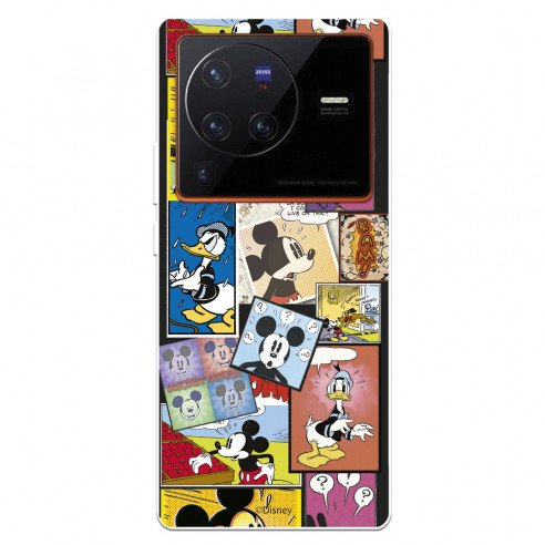 Funda para Vivo X80 Pro Oficial de Disney Mickey Comic - Clásicos Disney