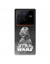 Funda para Vivo X80 Pro Oficial de Star Wars Darth Vader Fondo negro - Star Wars