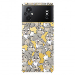 Funda para Xiaomi Poco M5 Oficial de Disney Tambor Patrones - Bambi