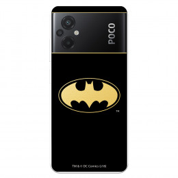 Funda para Xiaomi Poco M5 Oficial de DC Comics Batman Logo Transparente - DC Comics