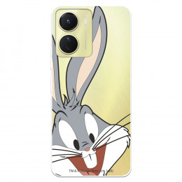Funda para Vivo Y16 Oficial de Warner Bros Bugs Bunny Silueta Transparente - Looney Tunes
