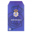 Funda para ZTE Blade A72 del Real Club Recreativo de Huelva Escudo Fondo Azul  - Licencia Oficial Real Club Recreativo de Huelva