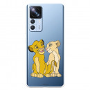 Funda para Xiaomi 12T Oficial de Disney Simba y Nala Silueta - El Rey León