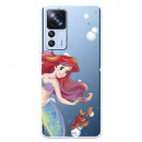 Funda para Xiaomi 12T Oficial de Disney Ariel y Sebastián Burbujas - La Sirenita
