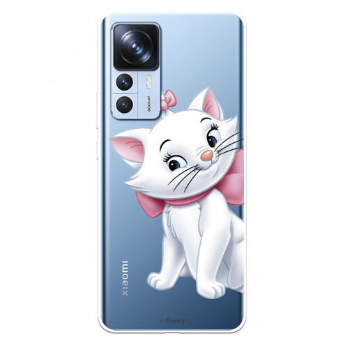 Funda para Xiaomi 12T Oficial de Disney Marie Silueta - Los Aristogatos