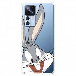 Funda para Xiaomi 12T Oficial de Warner Bros Bugs Bunny Silueta Transparente - Looney Tunes